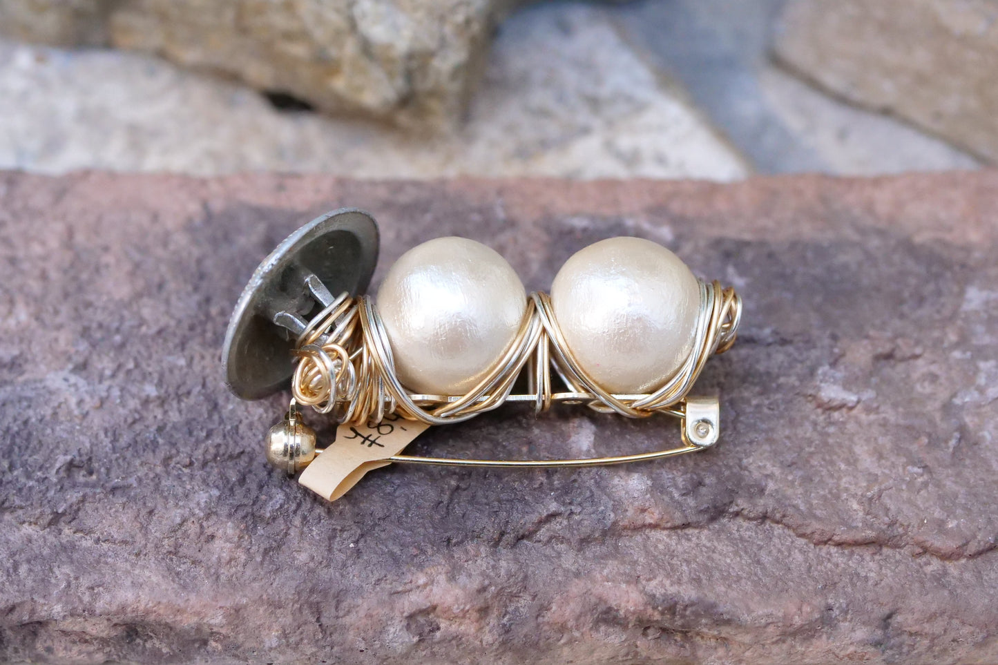 フランスミリタリーボタンブローチ